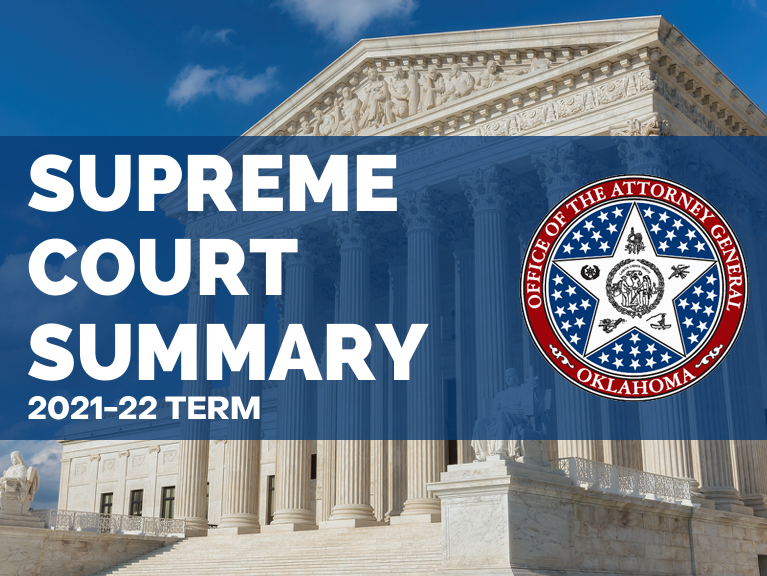 AG O'Connor celebrates Oklahoma's multiple wins in recent SCOTUS term